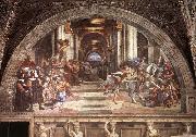 RAFFAELLO Sanzio The Expulsion of Heliodorus from the Temple painting